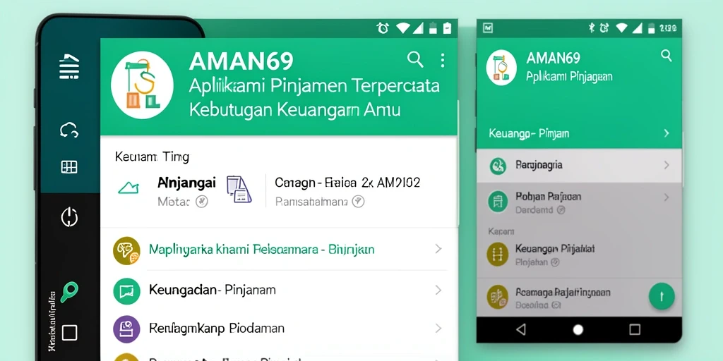 Antarmuka AMAN69 yang sederhana dan mudah digunakan.