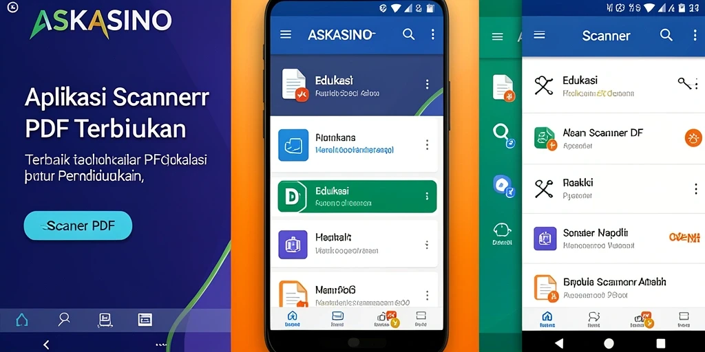 Antarmuka pengguna ASKASINO untuk pemindaian dokumen yang efisien.