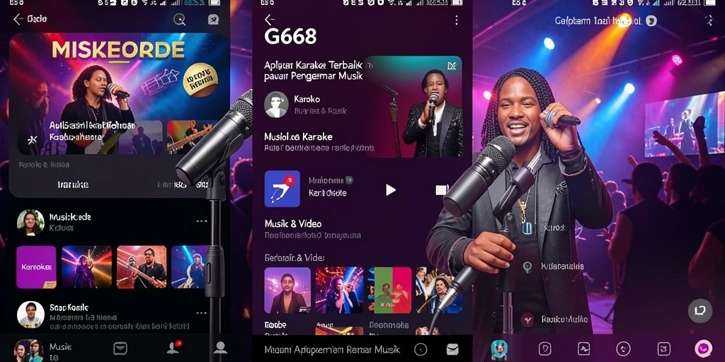 Antarmuka G668 yang ramah pengguna untuk fungsi Karaoke.