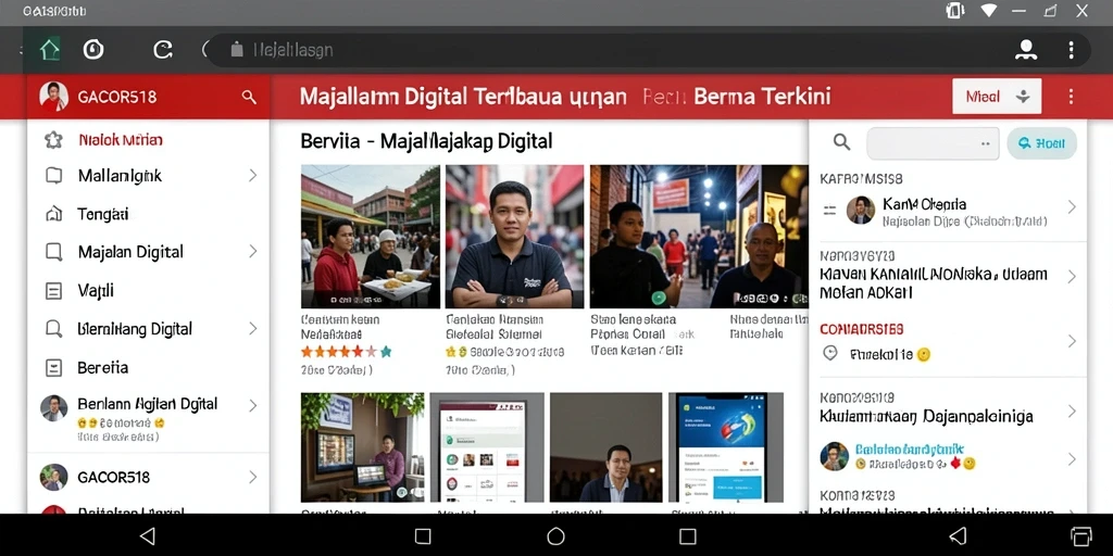 Tampilan antarmuka GACOR518 yang modern dan informatif.