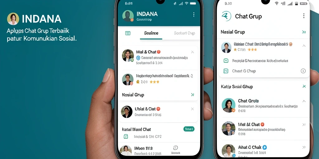 Antarmuka intuitif INDAAA untuk diskusi grup yang efisien.