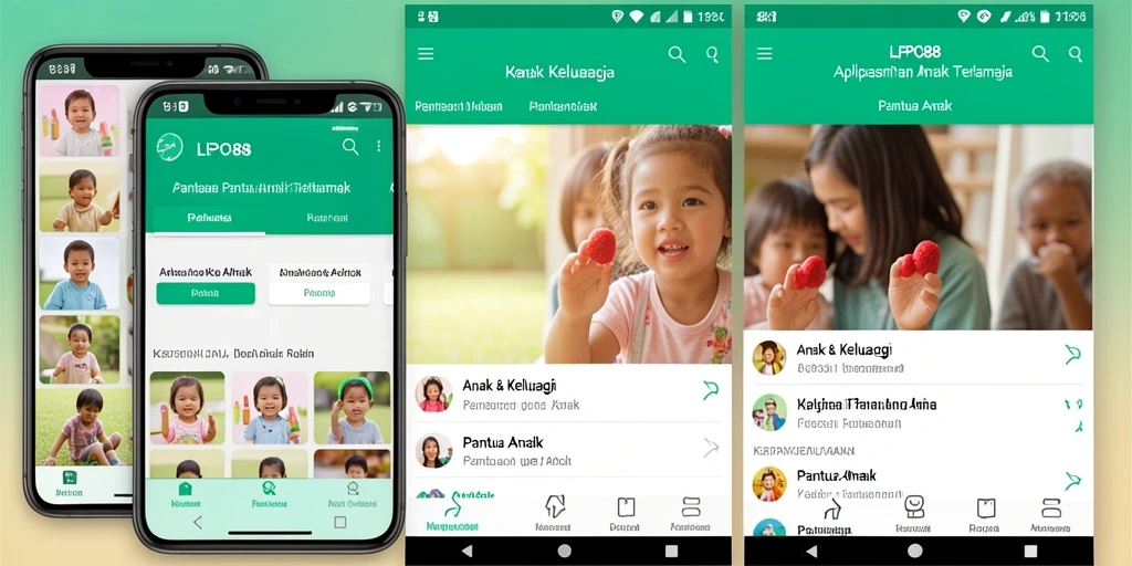 Tampilan antarmuka LPO88 untuk pemantauan anak yang intuitif.