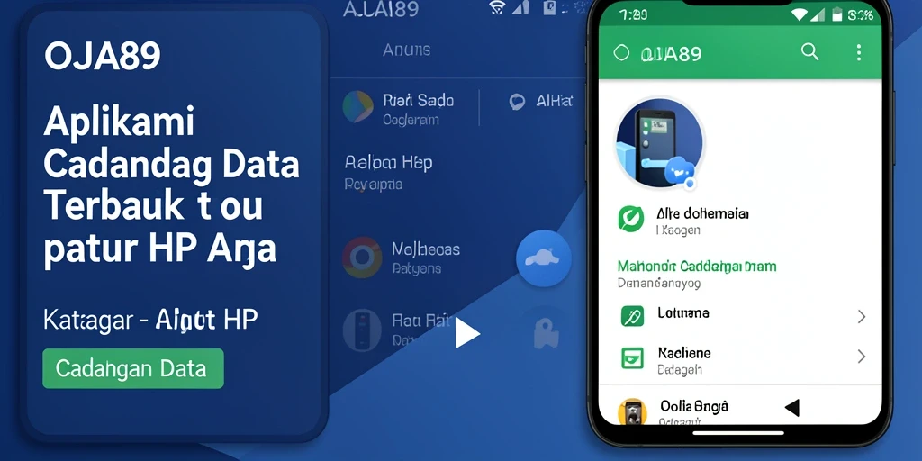 Antarmuka aplikasi OJA89 untuk cadangan data yang sederhana dan efektif.