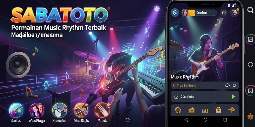 Antarmuka SABATOTO dengan efek visual memukau dan responsif.